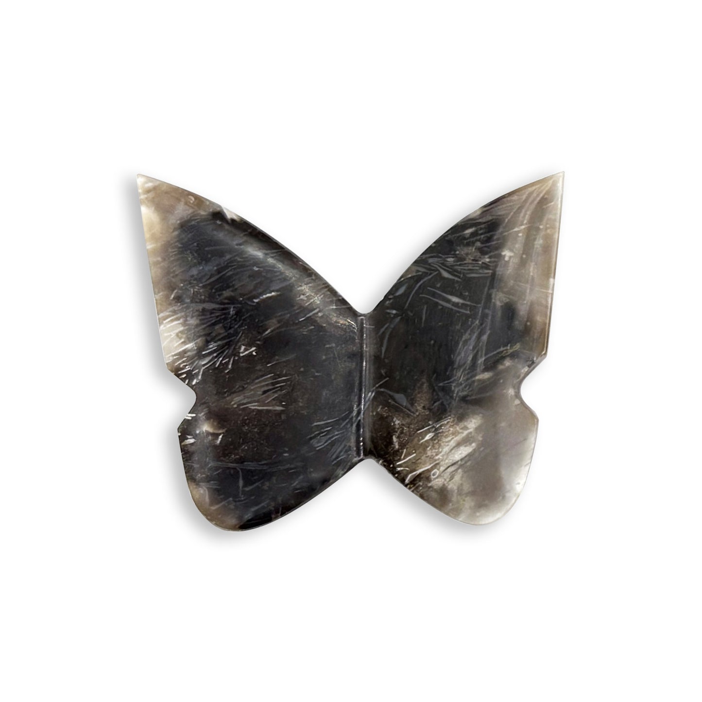 Palm Root Butterfly Carving Natural Handcrafted Crystal Decor for Home & Gift - RAN542