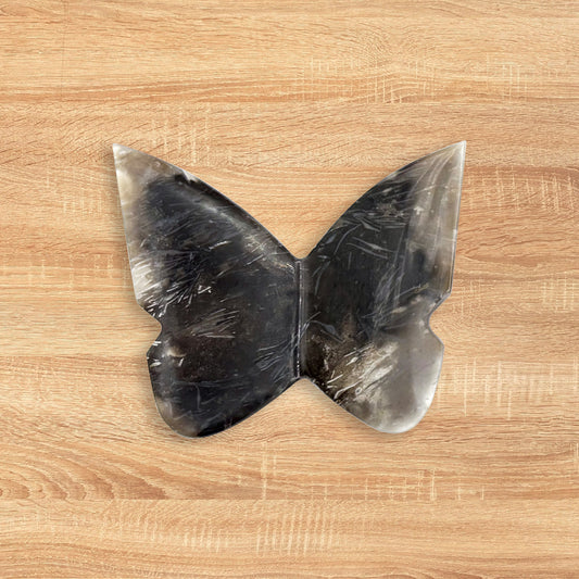 Palm Root Butterfly Carving Natural Handcrafted Crystal Decor for Home & Gift - RAN542