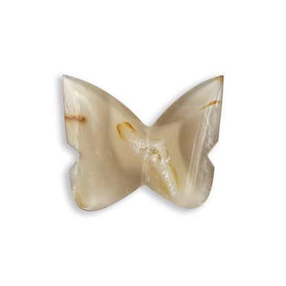 Purple Chalcedony Butterfly Carving Natural Handcrafted Crystal Decor for Home & Gift - RAN547