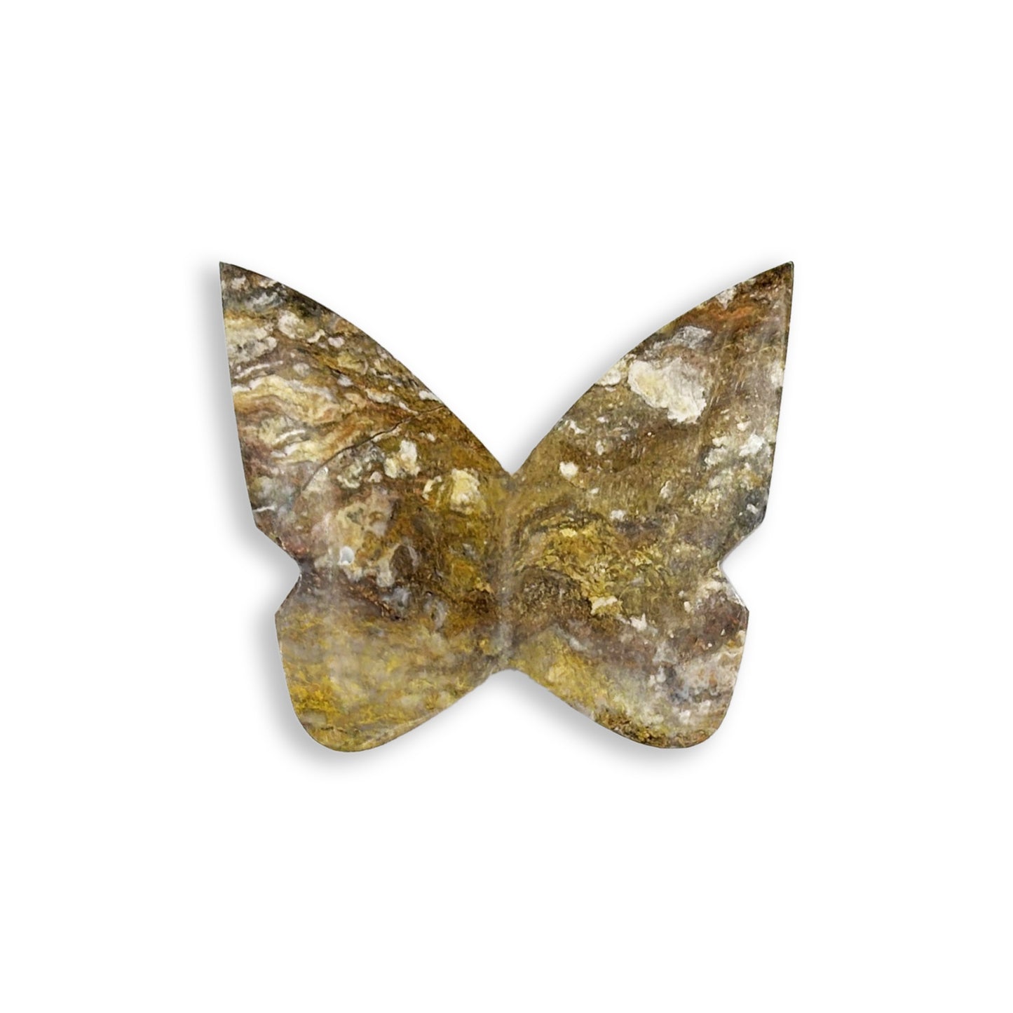 Bumble Bee Jasper Butterfly Carving Natural Handcrafted Crystal Decor for Home & Gift - RAN550