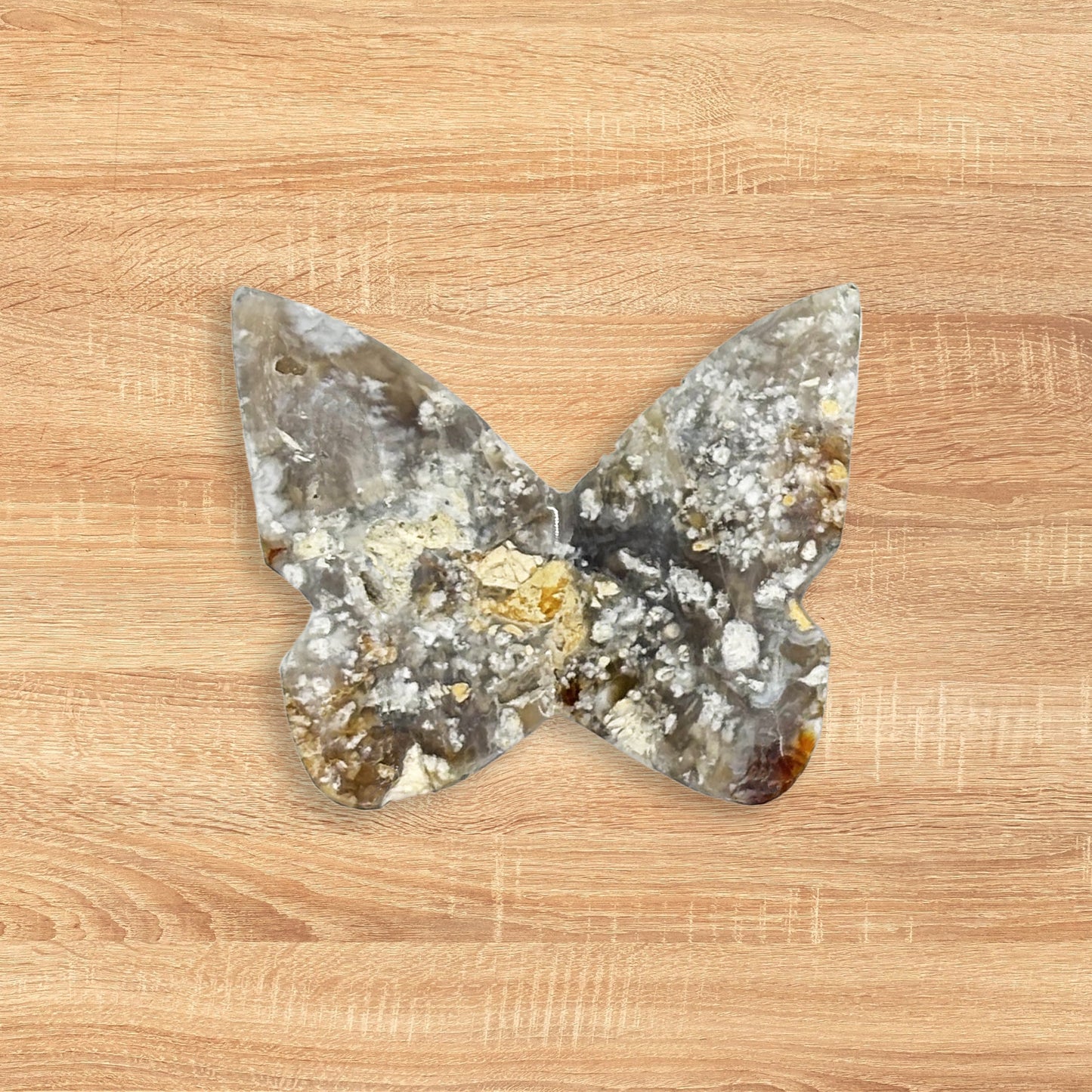 Maligano Jasper Butterfly Carving Natural Handcrafted Crystal Decor for Home & Gift - RAN552