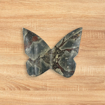 Red Jasper Butterfly Carving Natural Handcrafted Crystal Decor for Home & Gift - RAN556