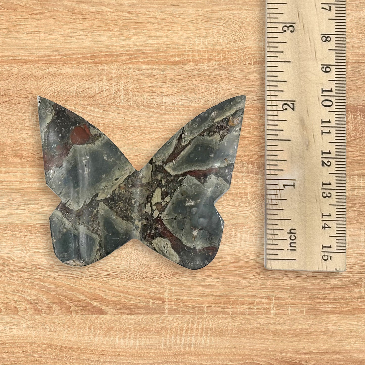 Red Jasper Butterfly Carving Natural Handcrafted Crystal Decor for Home & Gift - RAN556