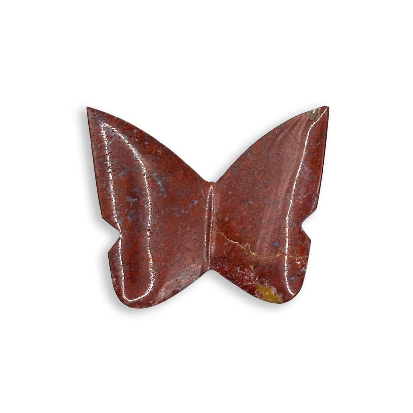 Red Jasper Butterfly Carving Natural Handcrafted Crystal Decor for Home & Gift - RAN562