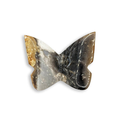 Palm Root Butterfly Carving Natural Handcrafted Crystal Decor for Home & Gift - RAN564