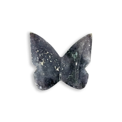 Grape Agate Butterfly Carving Natural Handcrafted Crystal Decor for Home & Gift - RAN565