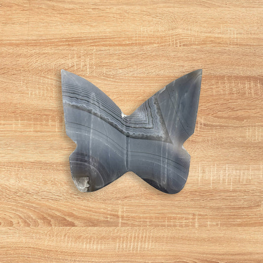 Timor Agate Butterfly Carving Natural Handcrafted Crystal Decor for Home & Gift - RAN568