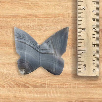 Timor Agate Butterfly Carving Natural Handcrafted Crystal Decor for Home & Gift - RAN568