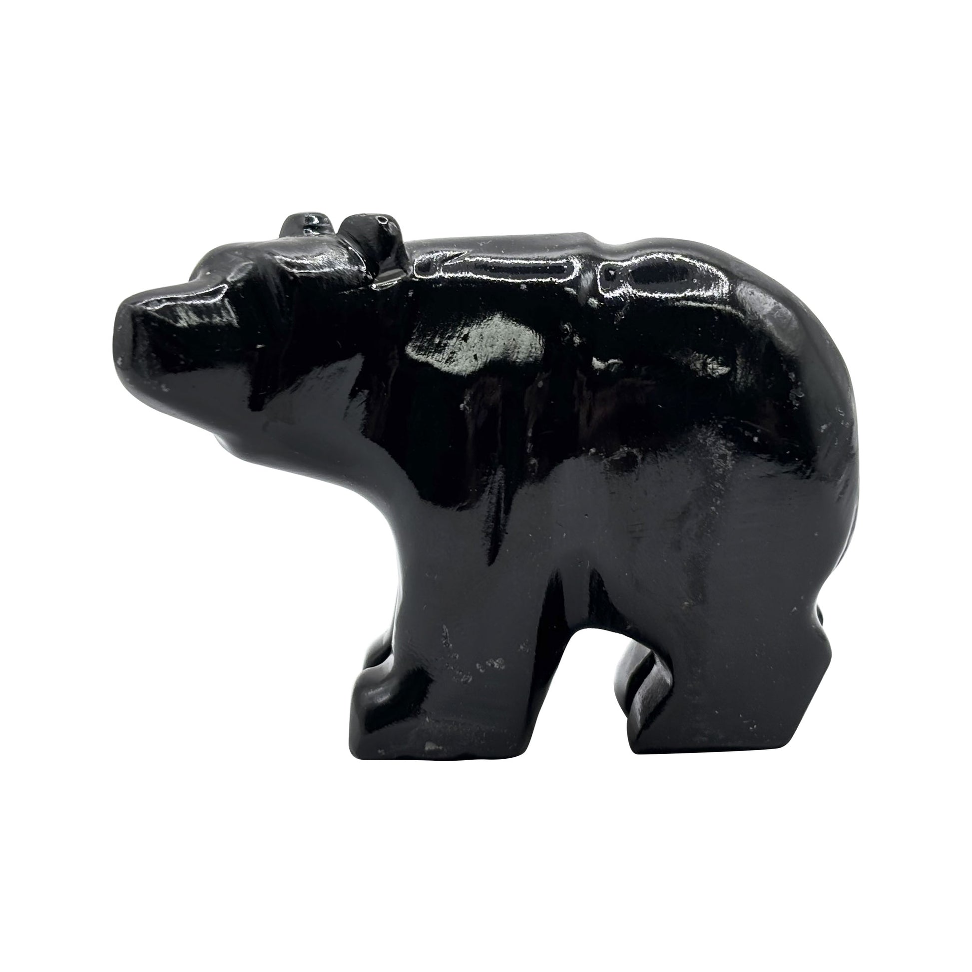 Black Onyx Bear Figurine - Gem Avenue