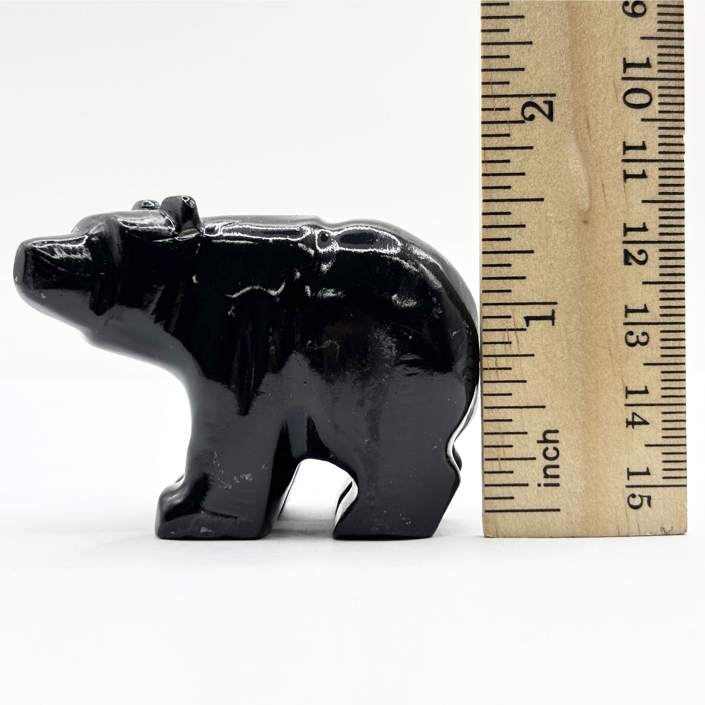 Black Onyx Bear Figurine - Gem Avenue