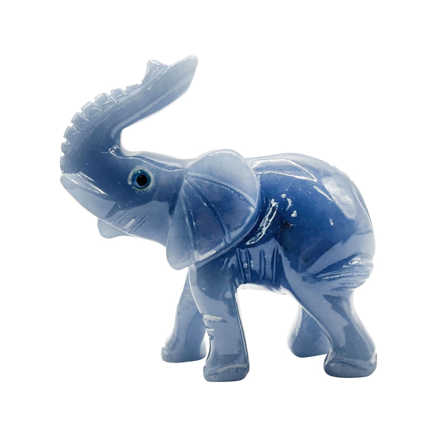 Angelite Elephant Figurine - Gem Avenue