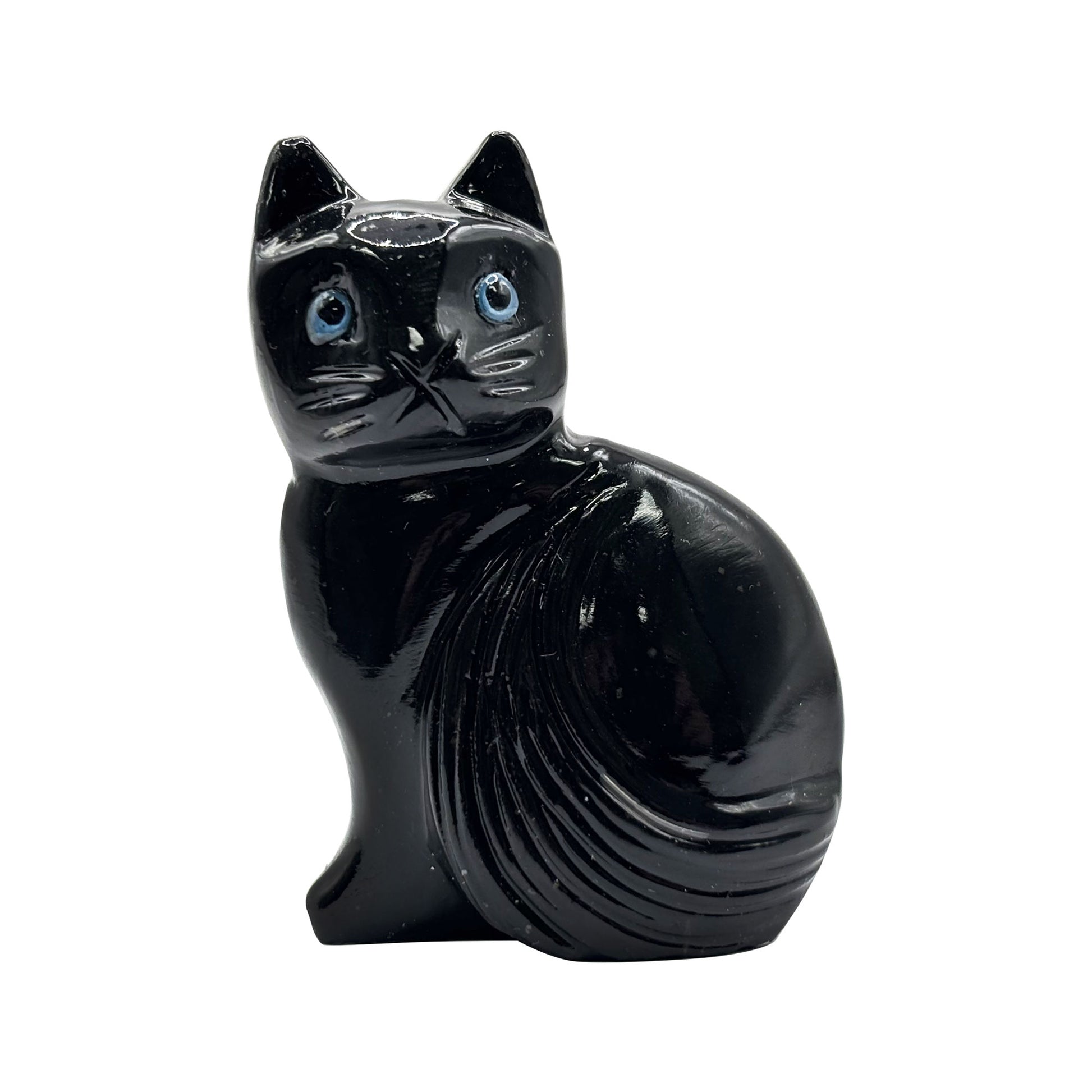 Black Onyx Cat Figurine - Gem Avenue