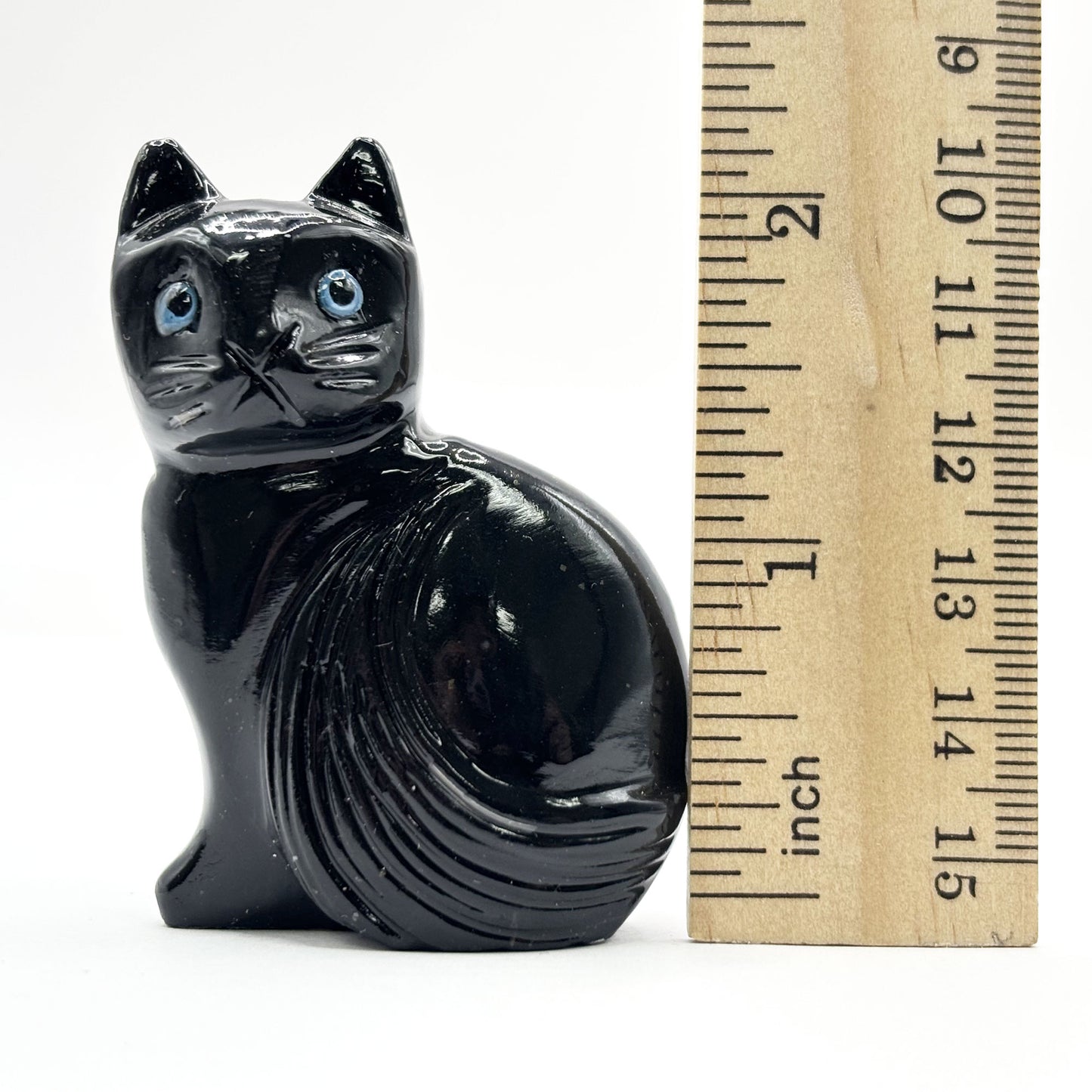 Black Onyx Cat Figurine - Gem Avenue