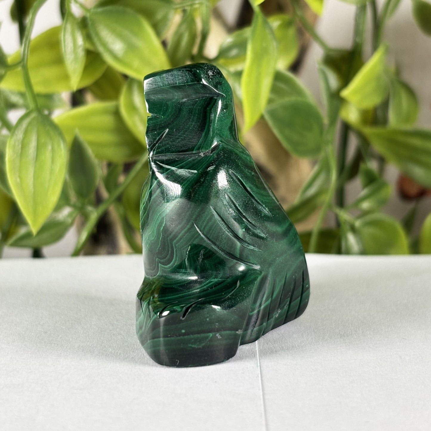Malachite Gemstone Bird Figurine - Gem Avenue Retail