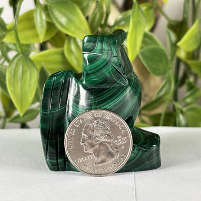 Malachite Gemstone Bird Figurine - Gem Avenue Retail