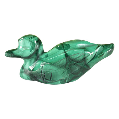 Malachite Duck Carving  - Gem Avenue Retail