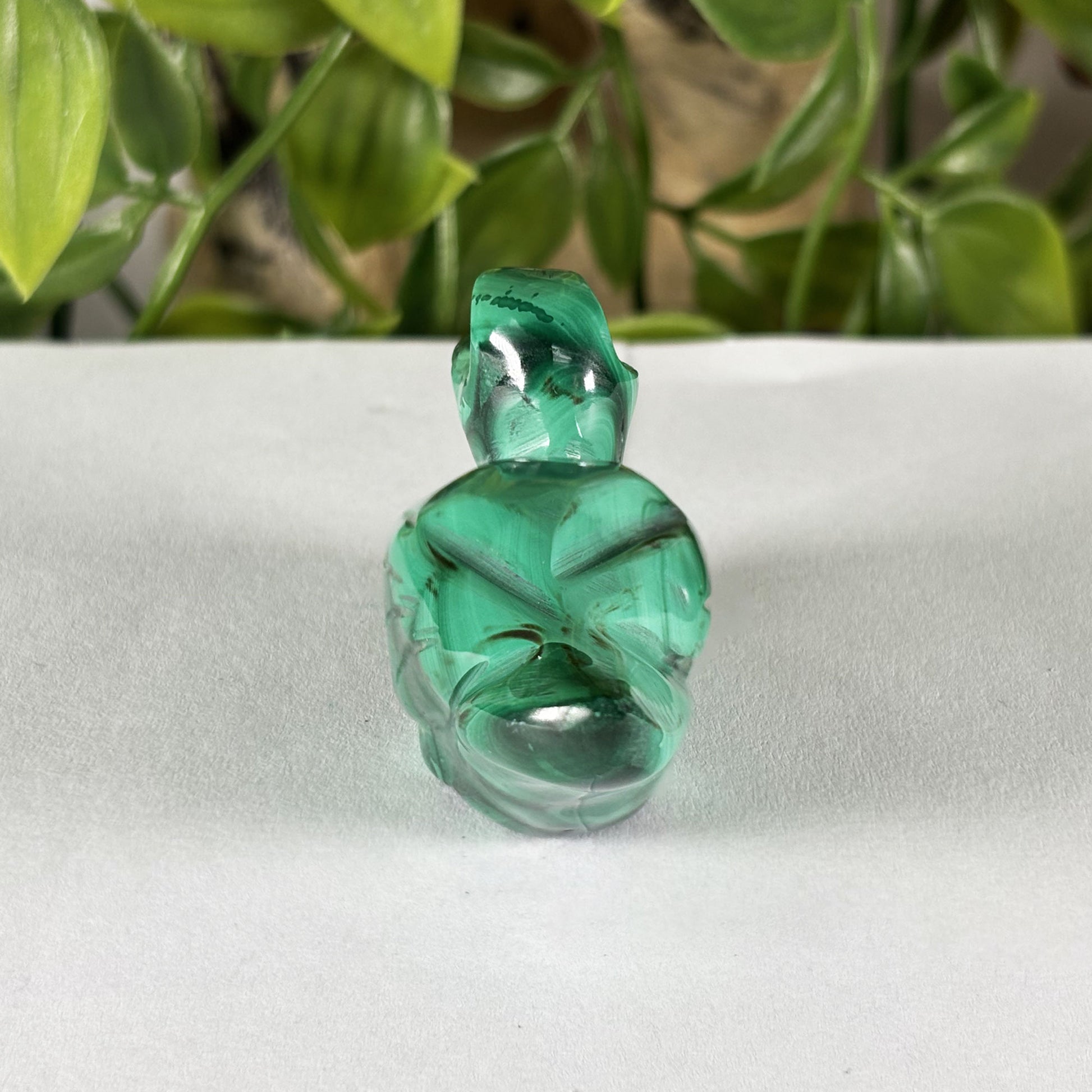 Malachite Duck Carving  - Gem Avenue Retail