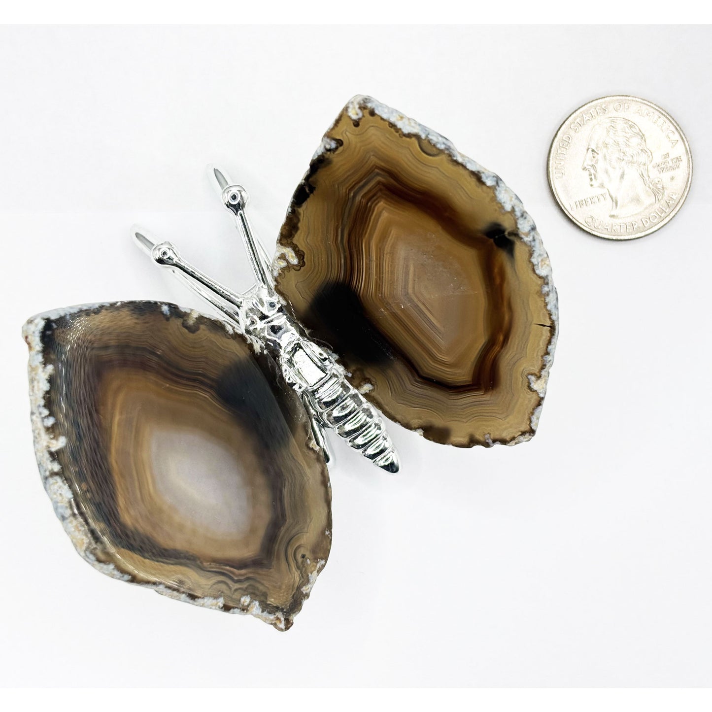 Agate Butterfly Crystal Figurine - Gem Avenue Retail