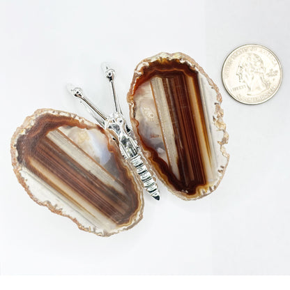 Agate Butterfly Crystal Figurine - Gem Avenue Retail