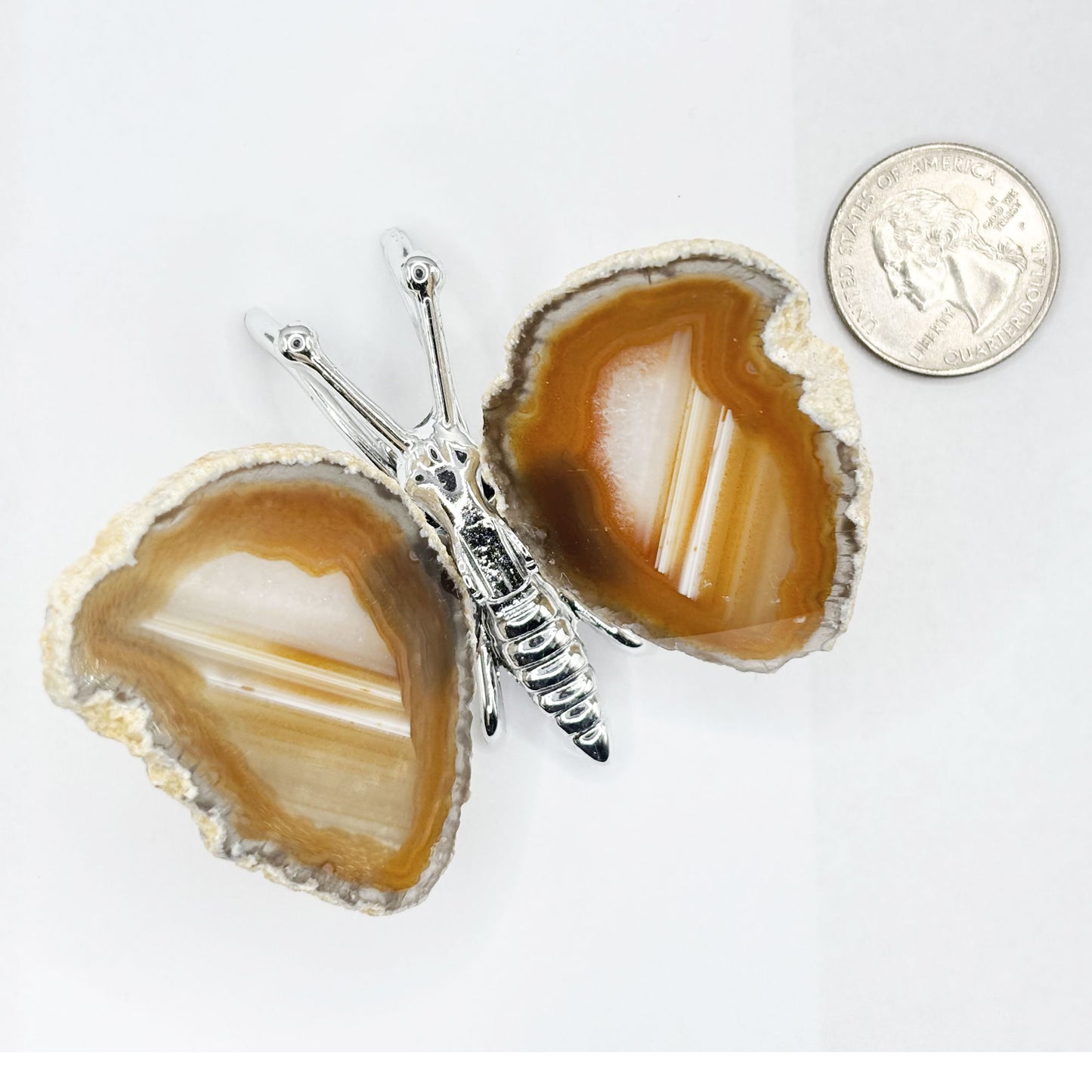 Agate Butterfly Crystal Figurine - Gem Avenue Retail