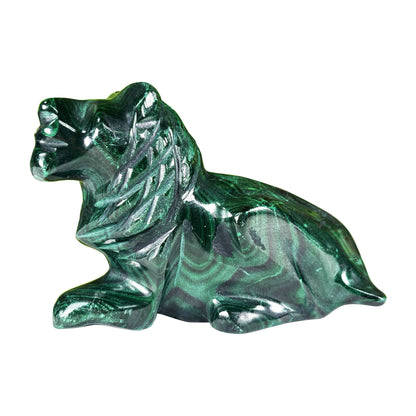 Malachite Lion Crystal Animal Figurine -  Gem Avenue Retail