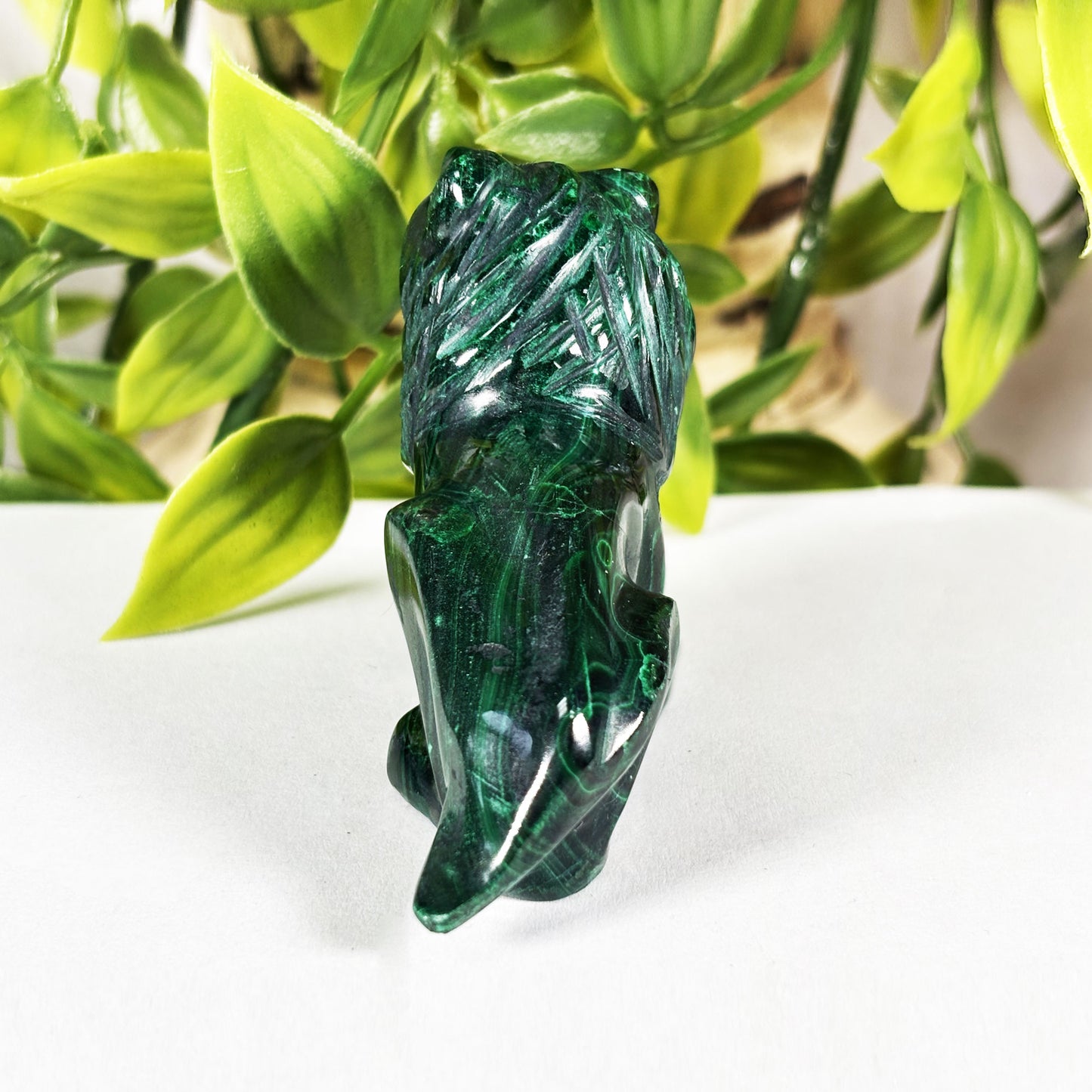 Malachite Lion Crystal Animal Figurine -  Gem Avenue Retail
