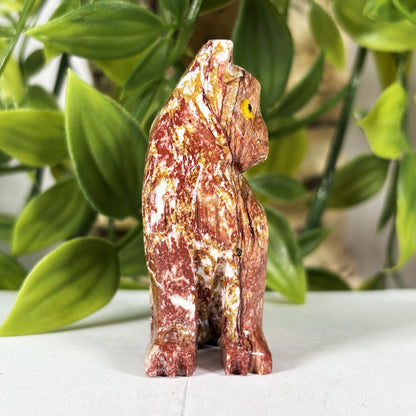 Hand-Carved Soapstone Cat Crystal Figurine Natural Healing Stone Sculpture, Unique Cat Collector Mineral Specimen