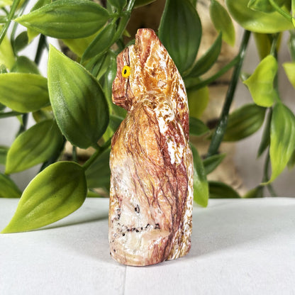 Hand-Carved Soapstone Cat Crystal Figurine Natural Healing Stone Sculpture, Unique Cat Collector Mineral Specimen