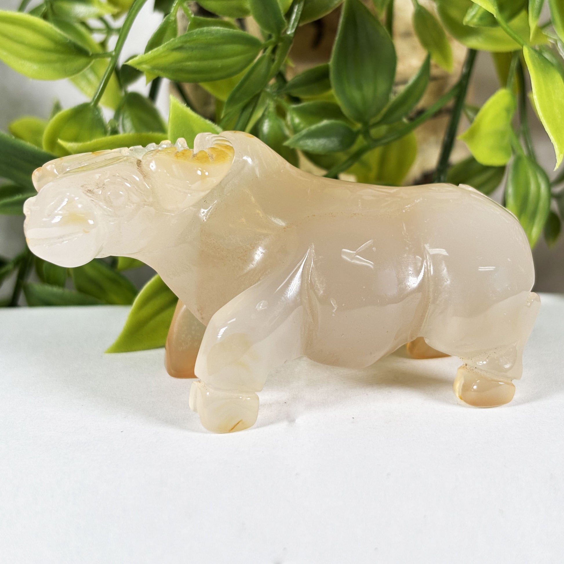 Carnelian Bull Crystal Figurine - Gem Avenue Retail