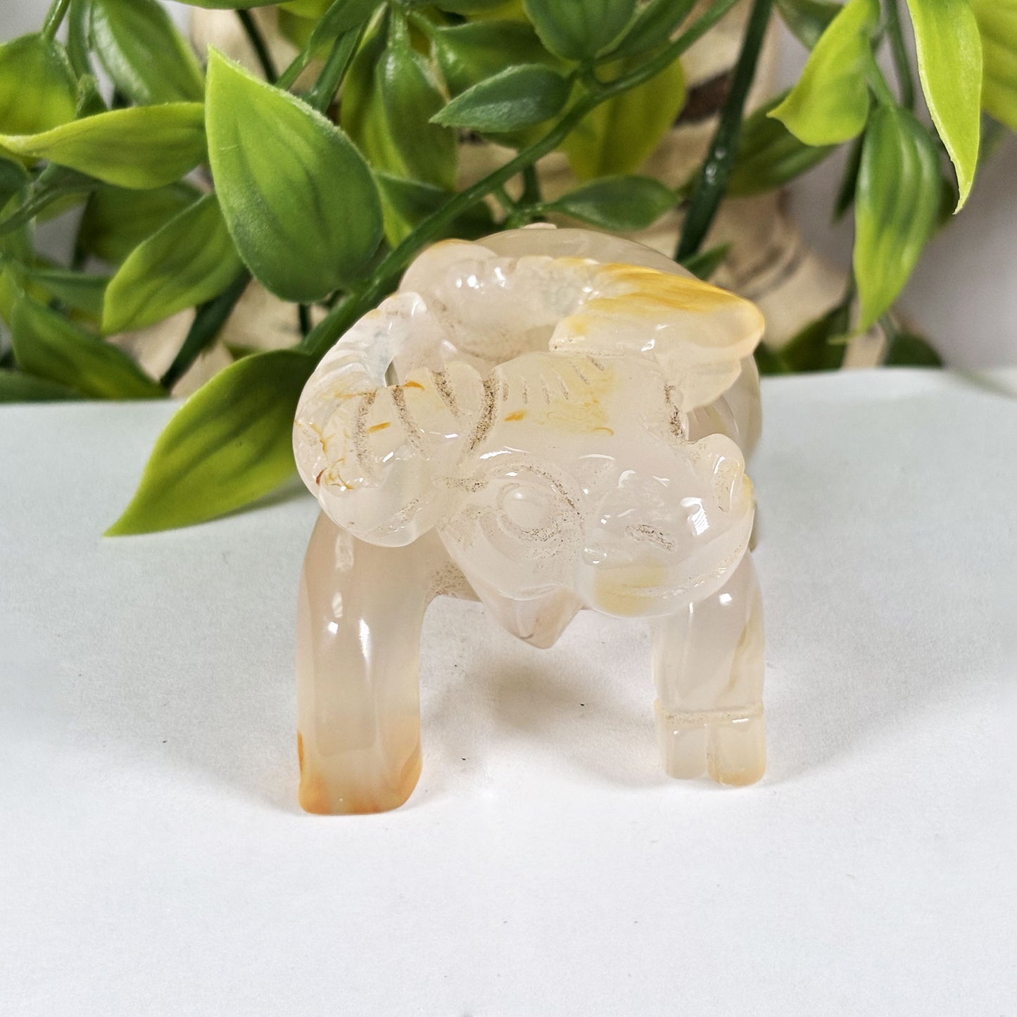 Carnelian Bull Crystal Figurine - Gem Avenue Retail