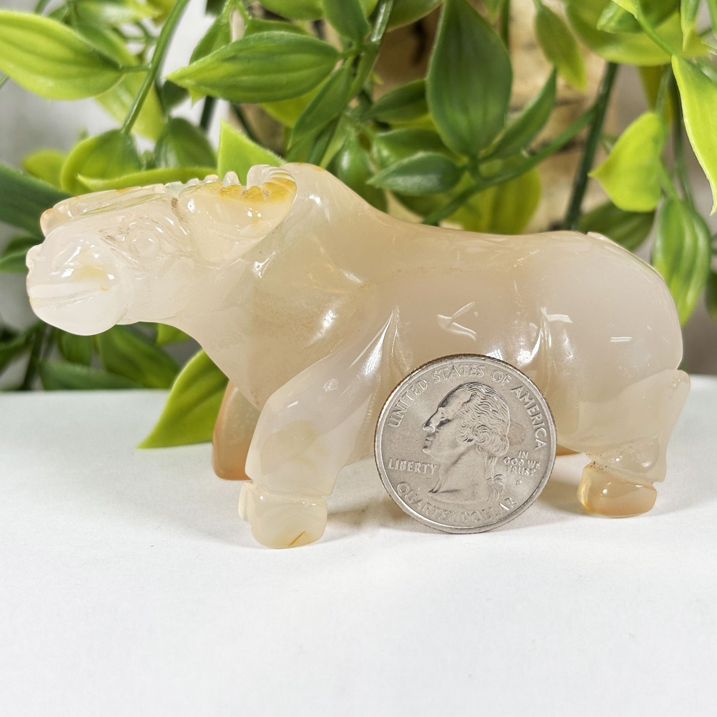 Carnelian Bull Crystal Figurine - Gem Avenue Retail