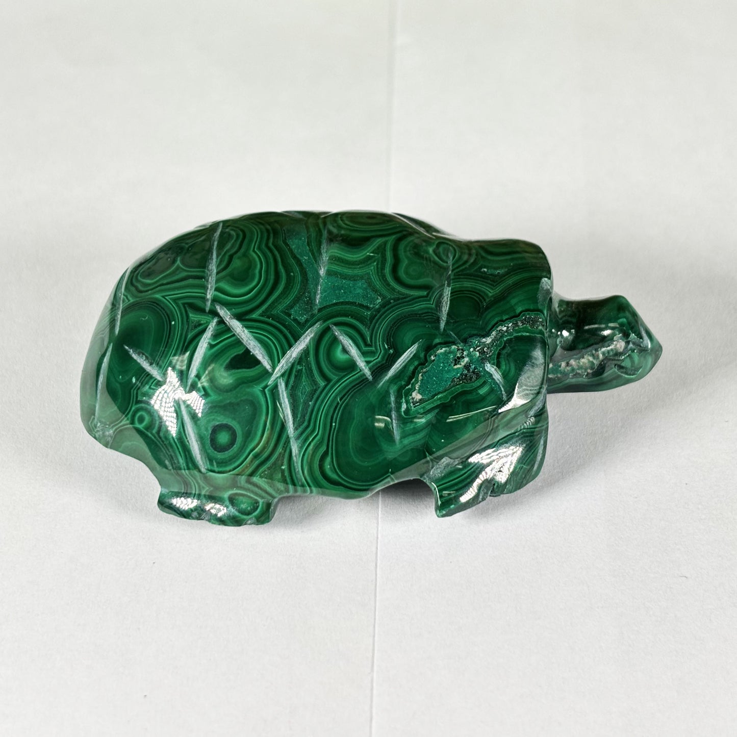 Malachite Gemstone Turtle Figurine - Gem Avenue Retail
