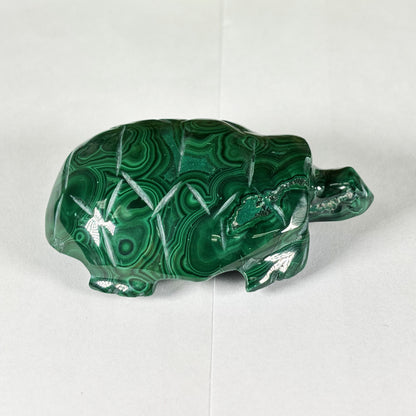 Malachite Gemstone Turtle Figurine - Gem Avenue Retail