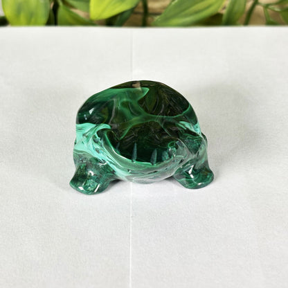 Malachite Gemstone Frog Figurine - Gem Avenue Retail