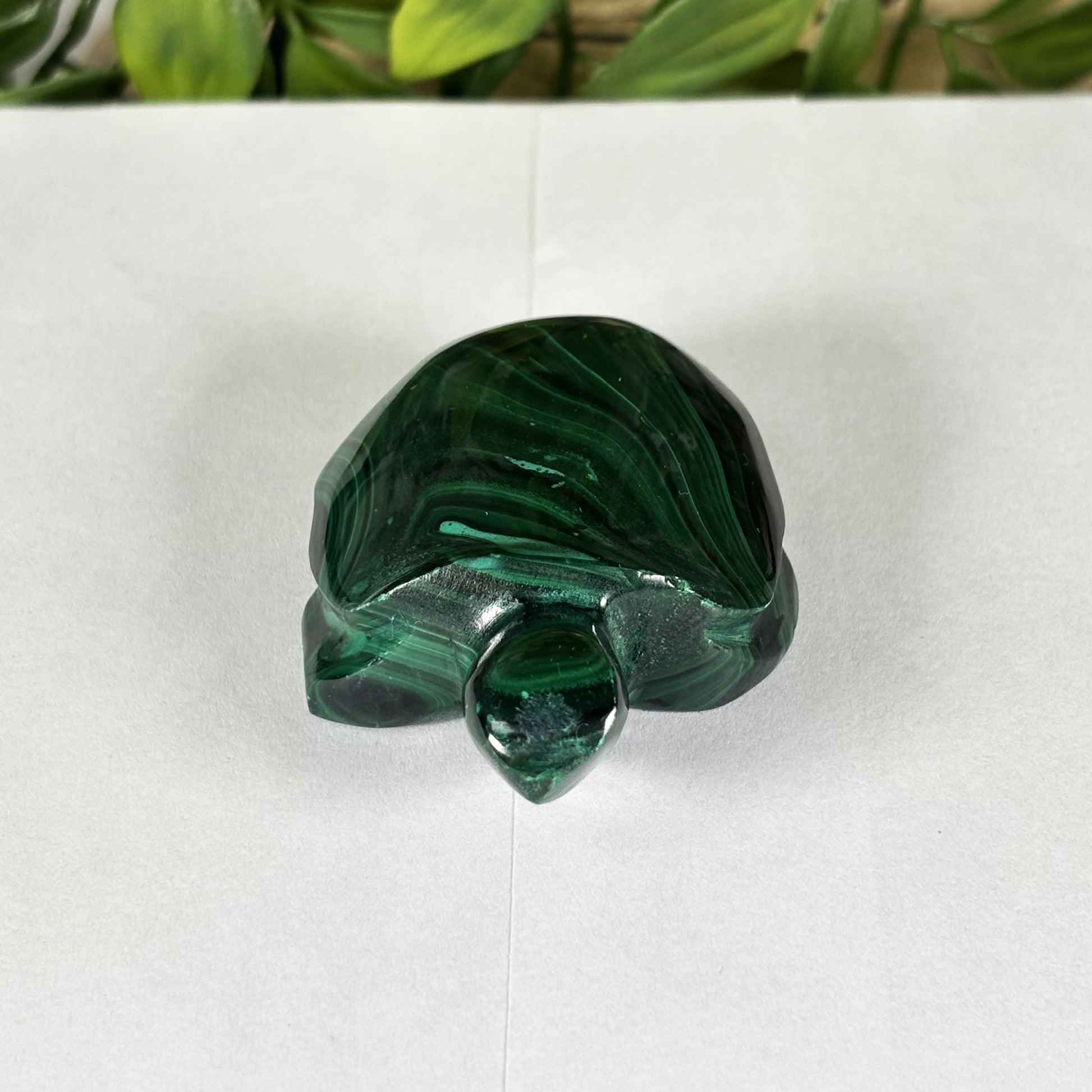 Malachite Gemstone Turtle Figurine - Gem Avenue Retail
