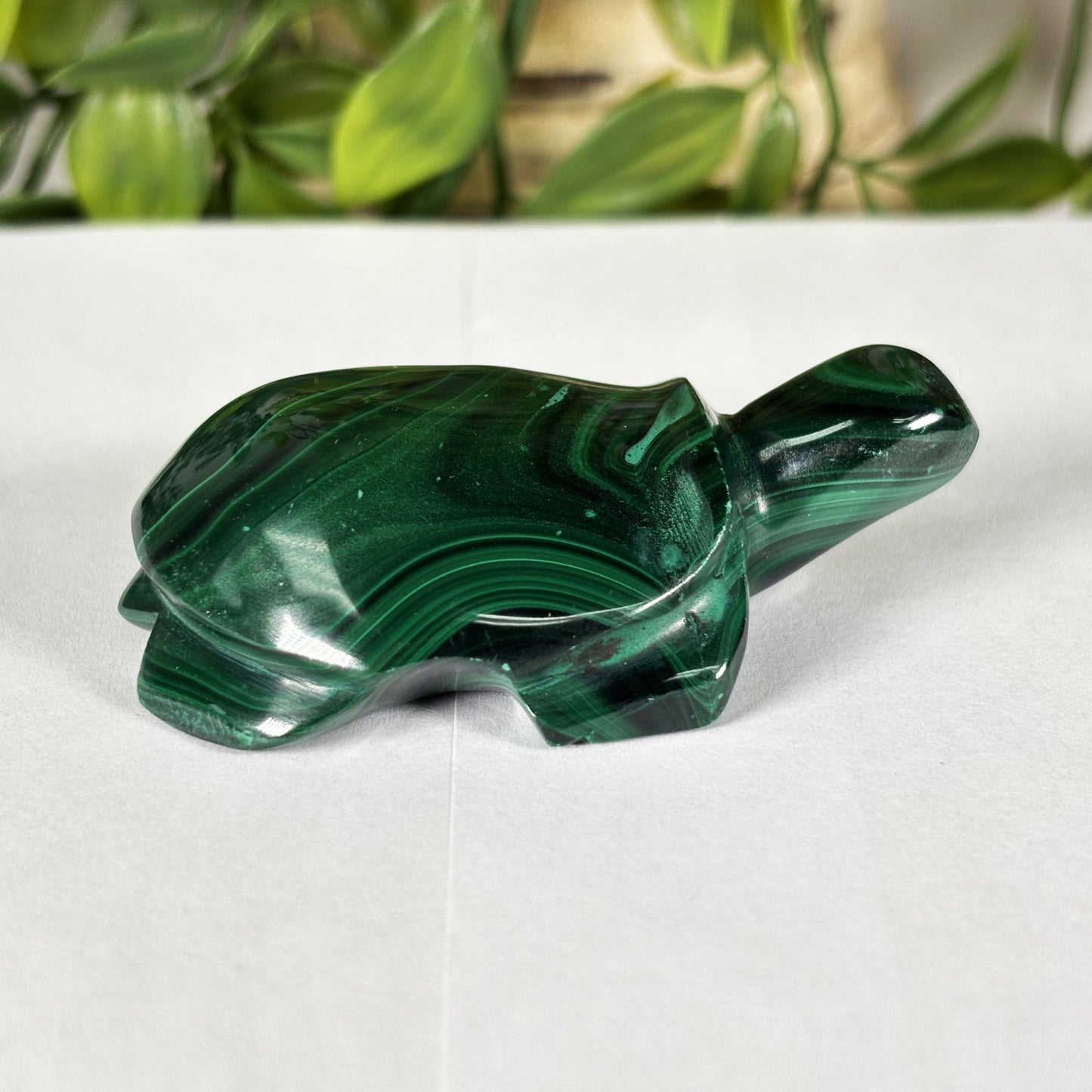 Malachite Gemstone Turtle Figurine - Gem Avenue Retail