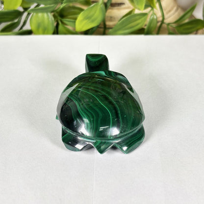 Malachite Gemstone Turtle Figurine - Gem Avenue Retail