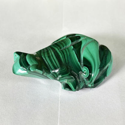 Malachite Crystal Frog Figurine - Gem Avenue Retail