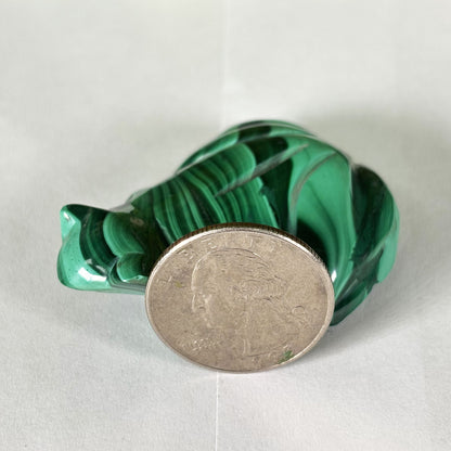 Malachite Crystal Frog Figurine - Gem Avenue Retail