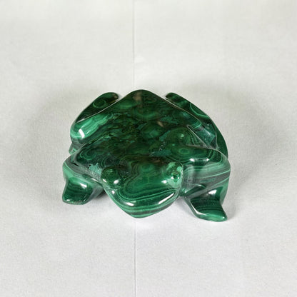 Malachite Crystal Frog Figurine - Gem Avenue Retail