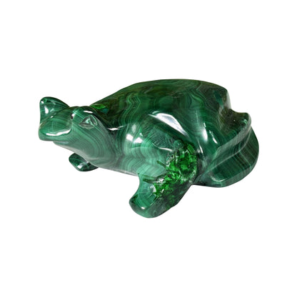 Malachite Crystal Frog Figurine - Gem Avenue Retail