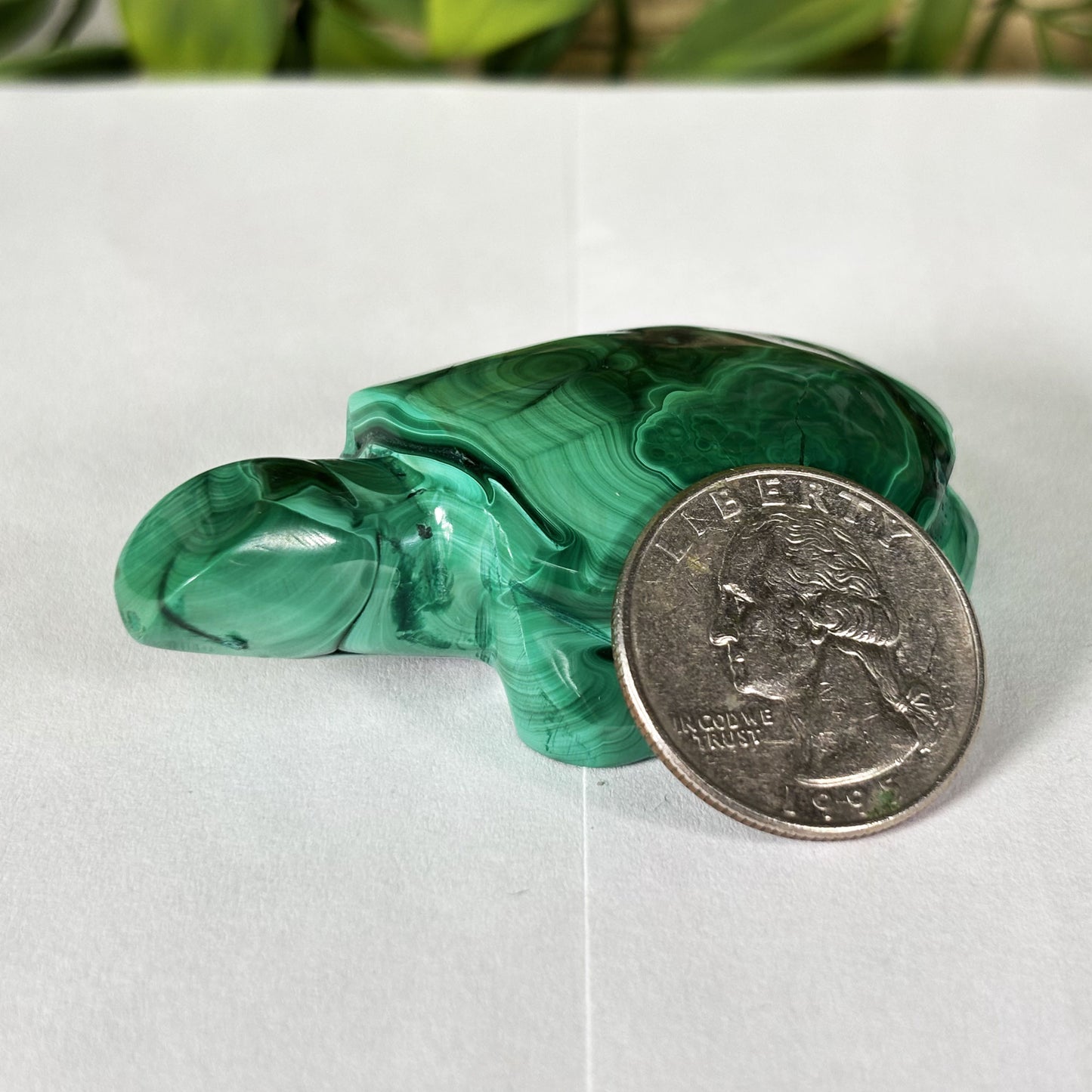 Malachite Crystal Turtle Figurine - Gem Avenue Retail