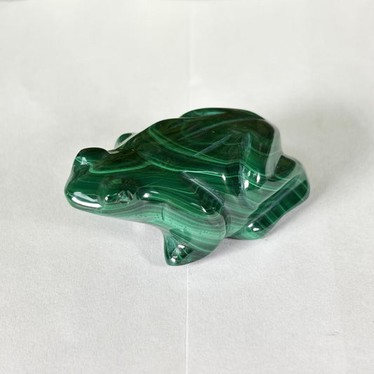 Malachite Crystal Frog Figurine - Gem Avenue Retail