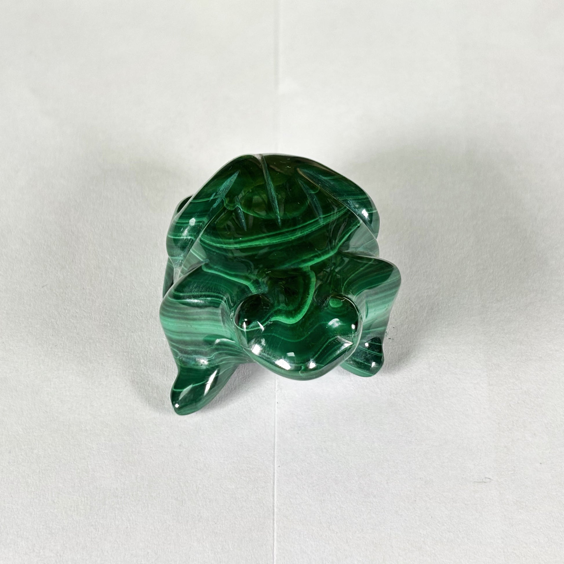 Malachite Crystal Frog Figurine - Gem Avenue Retail