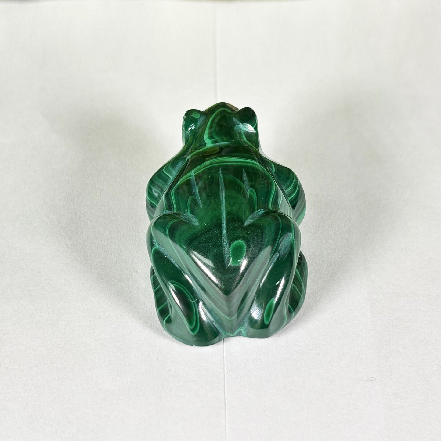 Malachite Crystal Frog Figurine - Gem Avenue Retail