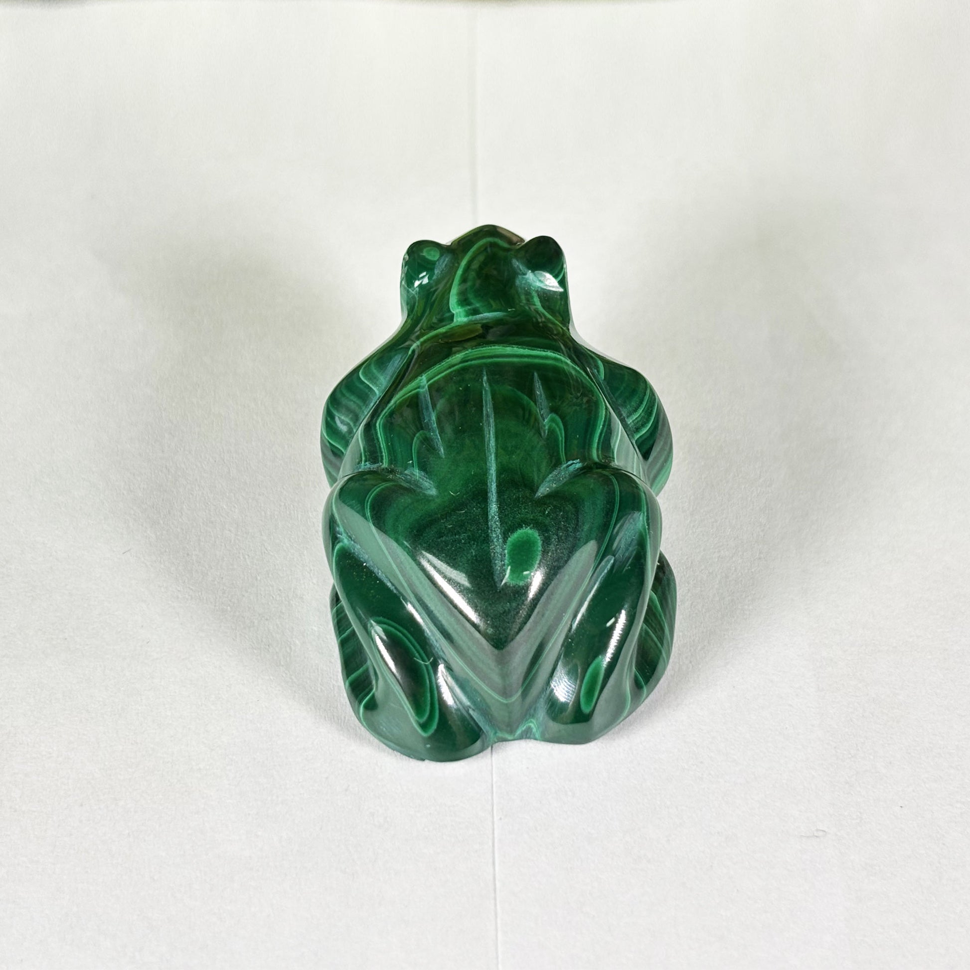 Malachite Crystal Frog Figurine - Gem Avenue Retail