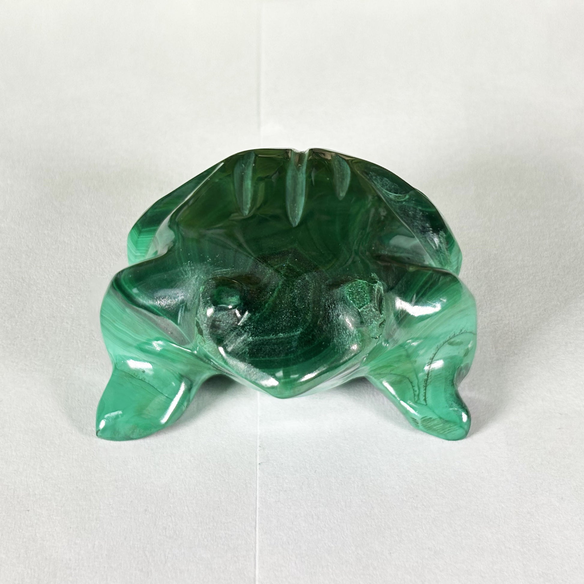 Malachite Crystal Frog Figurine - Gem Avenue Retail