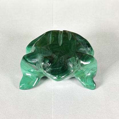 Malachite Crystal Frog Figurine - Gem Avenue Retail