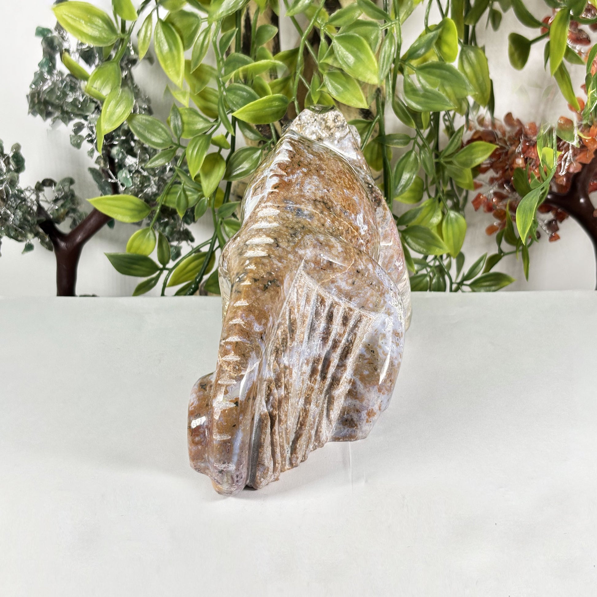 Sea Jasper Gemstone Lizard Figurine - Gem Avenue Retail