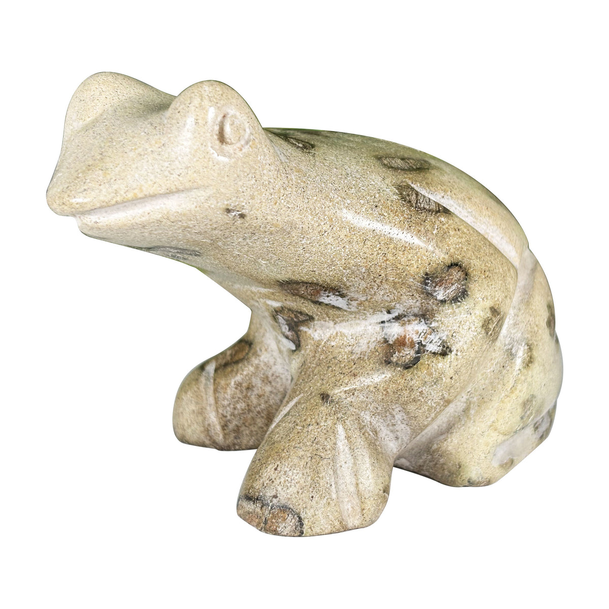 Serpentine Frog Figurine - Gem Avenue
